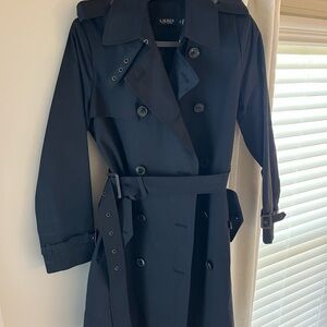 Ralph Lauren Women's Black Trench Coat